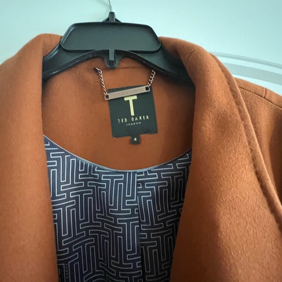 Vintage Ted Baker Wool Jacket with Rose Gold detail size 4 - Picture 4 of 7